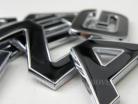 LATEST STYLE BLACK with RAISED CHROME LIP RANGE ROVER BONNET LETTERING